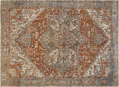 Semi Antique Persian Heriz Rug - 8'3" x 11'6"