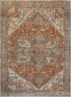 Semi Antique Persian Heriz Rug - 8'3" x 11'6"