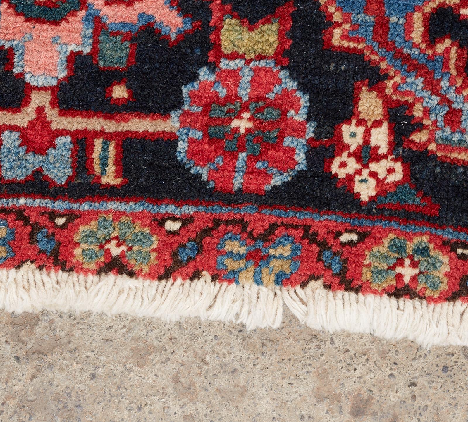 Semi Antique Persian Heriz Wool Rug For Sale 7