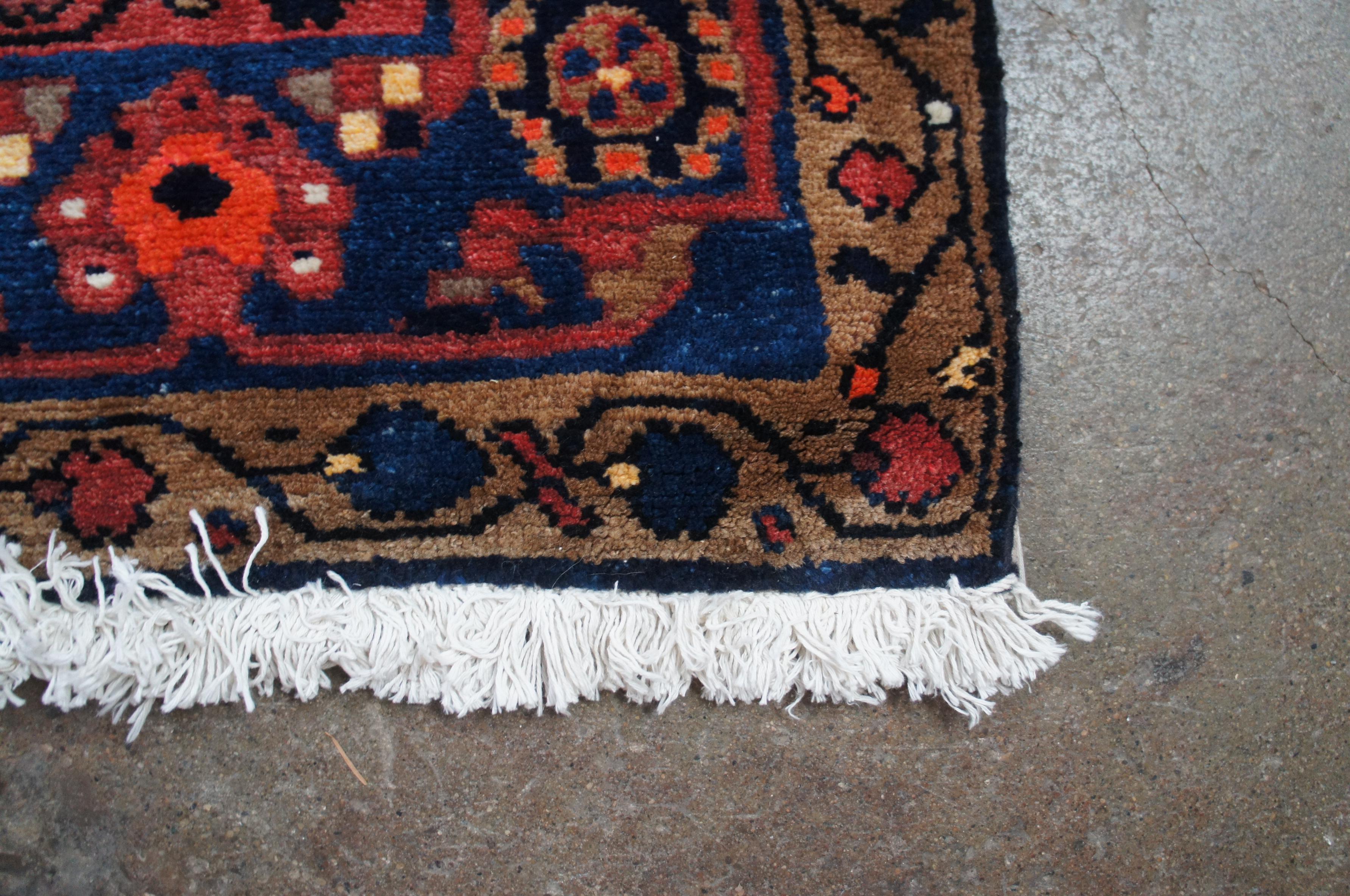 Tappeto d'epoca persiano Iran Hamadan in lana a vite floreale  6.5' x 9.5' in vendita 5