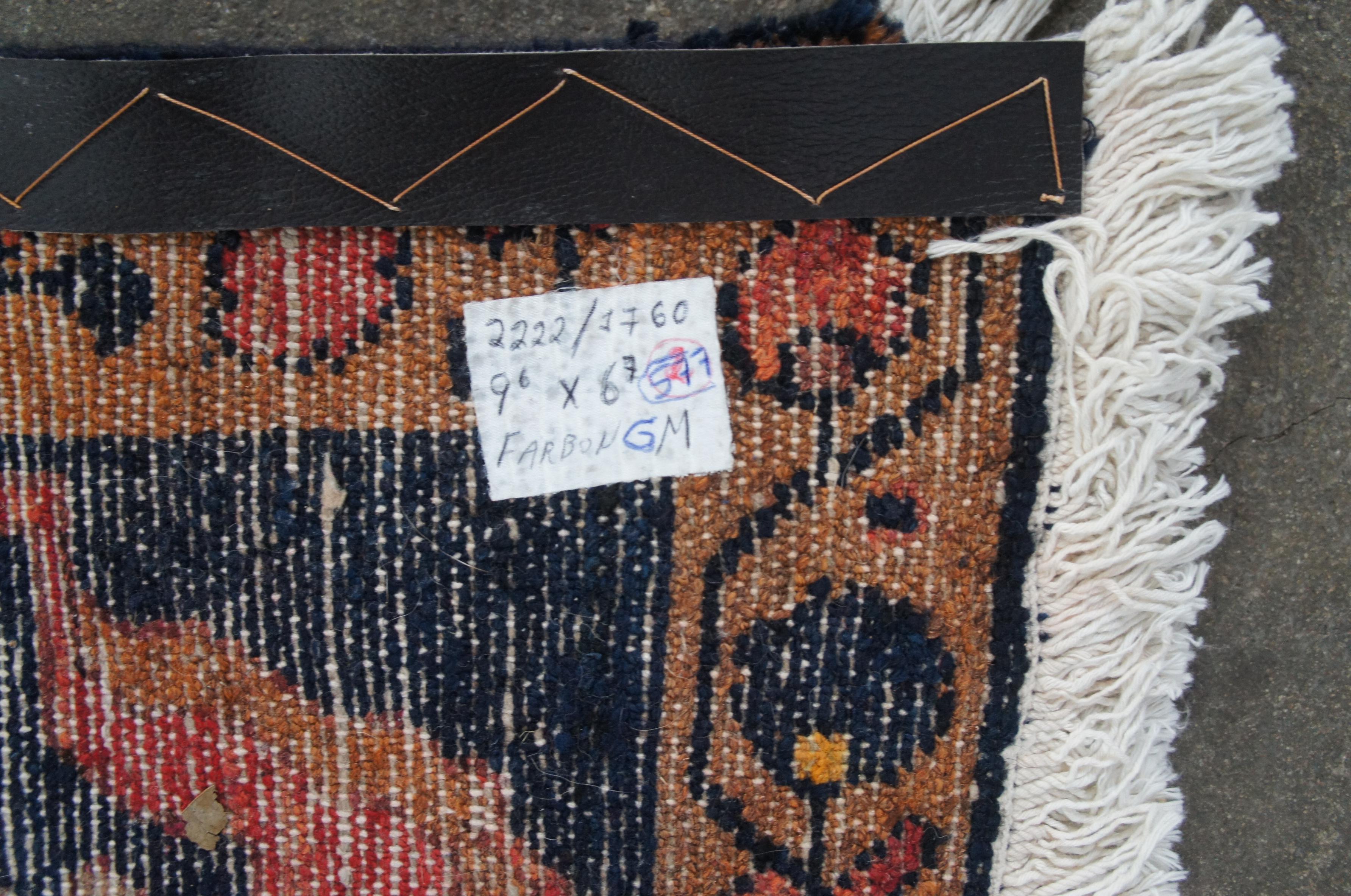 Tappeto d'epoca persiano Iran Hamadan in lana a vite floreale  6.5' x 9.5' in vendita 7