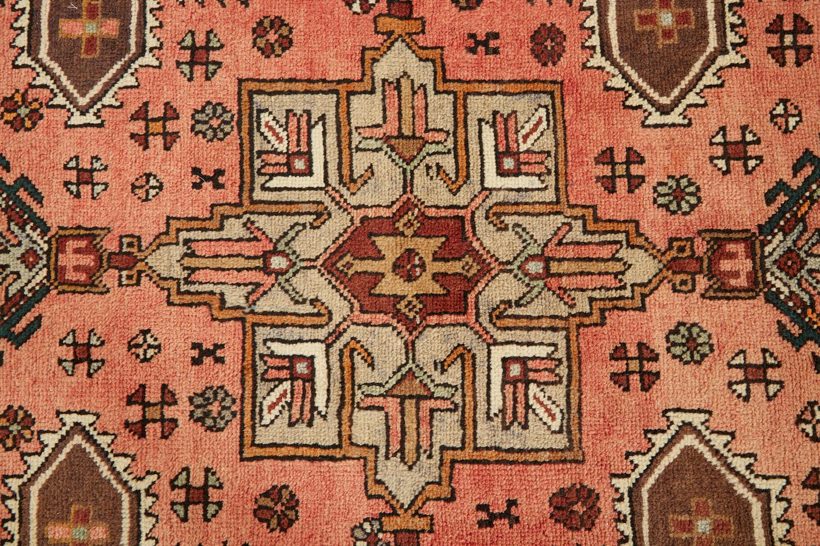 Semi Antique Persian Karajeh Heriz Rug Carpet For Sale 11