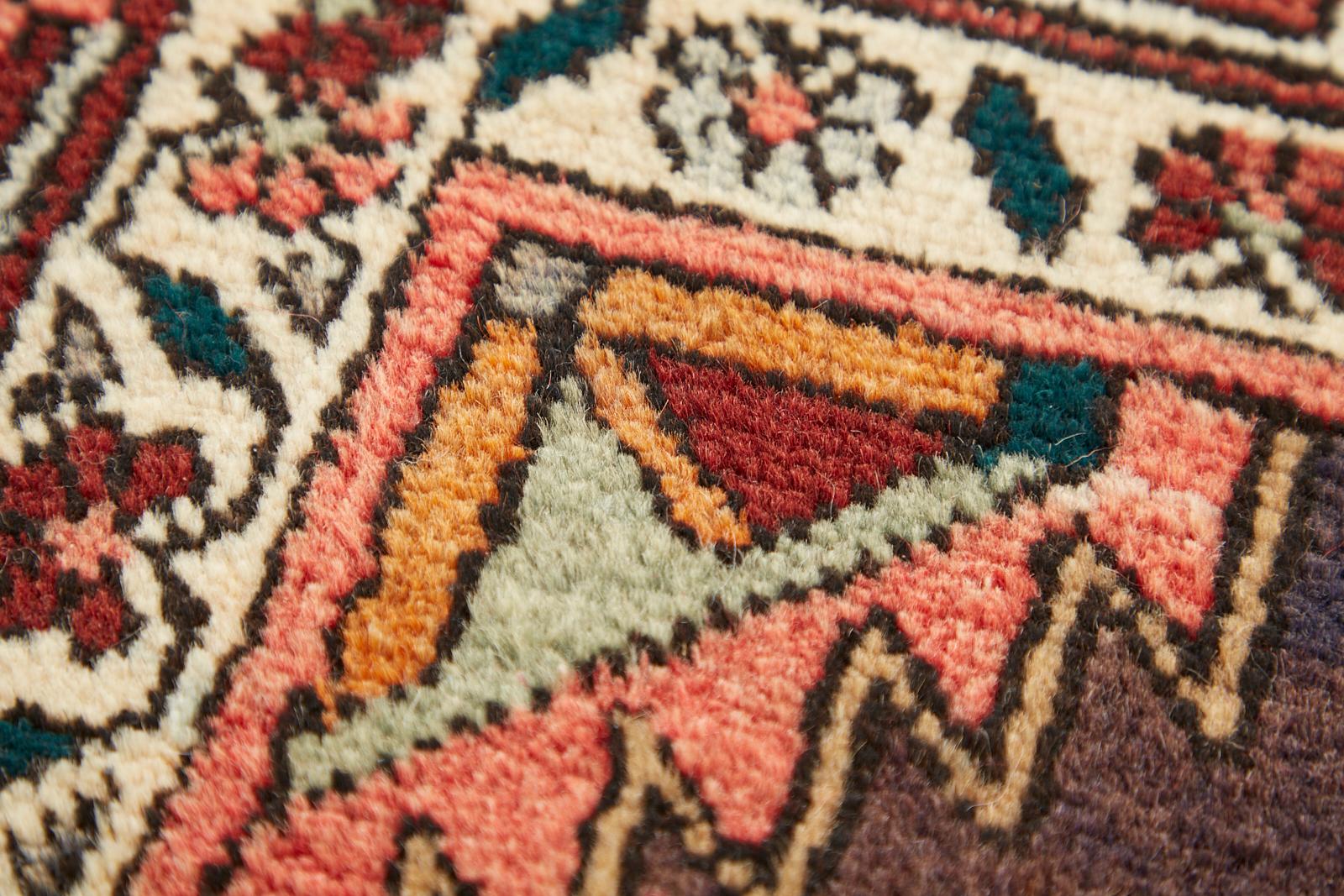 Semi Antique Persian Karajeh Heriz Rug Carpet For Sale 12