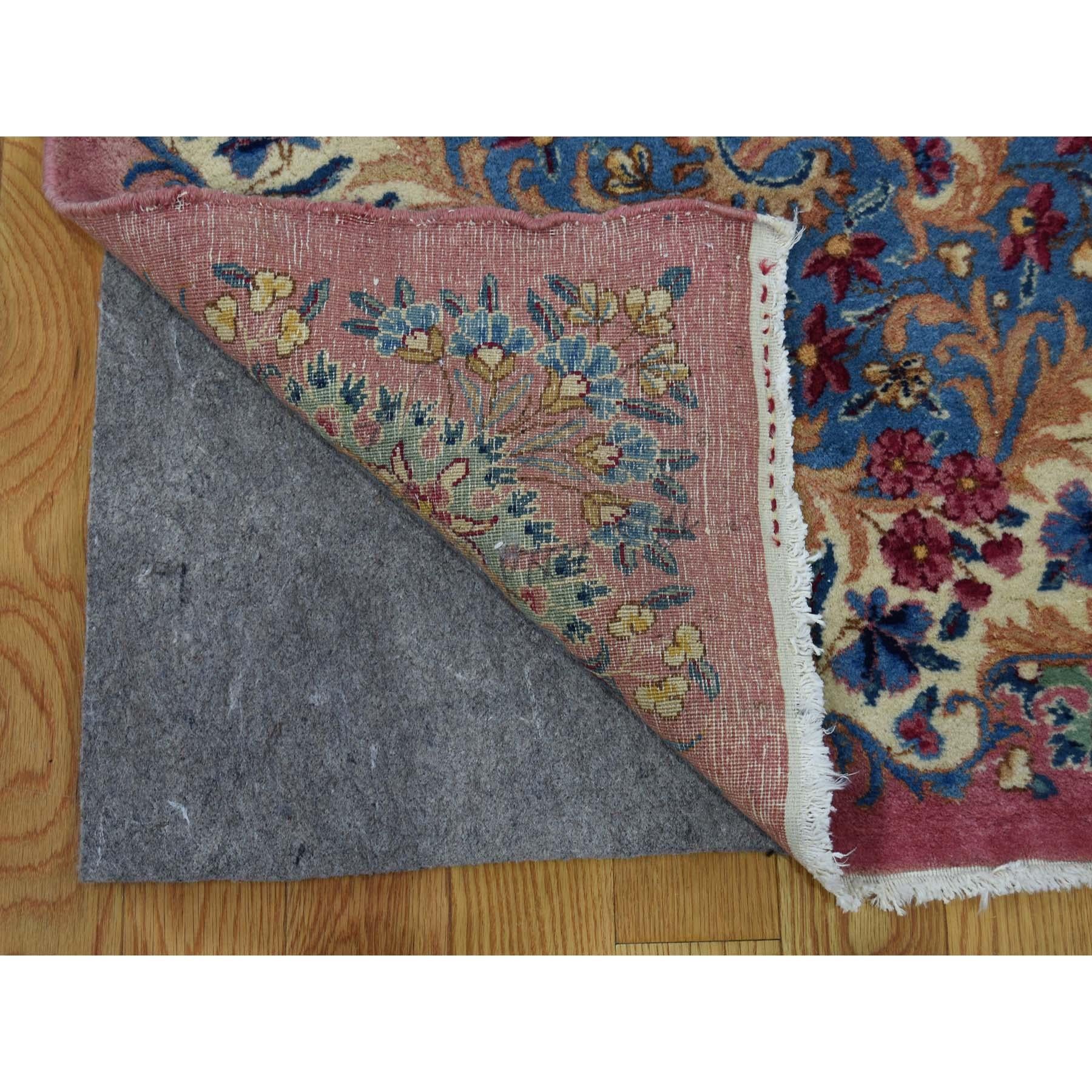 Semi Antique Persian Kerman Full Pile Soft Oversize Rug In Good Condition In Carlstadt, NJ