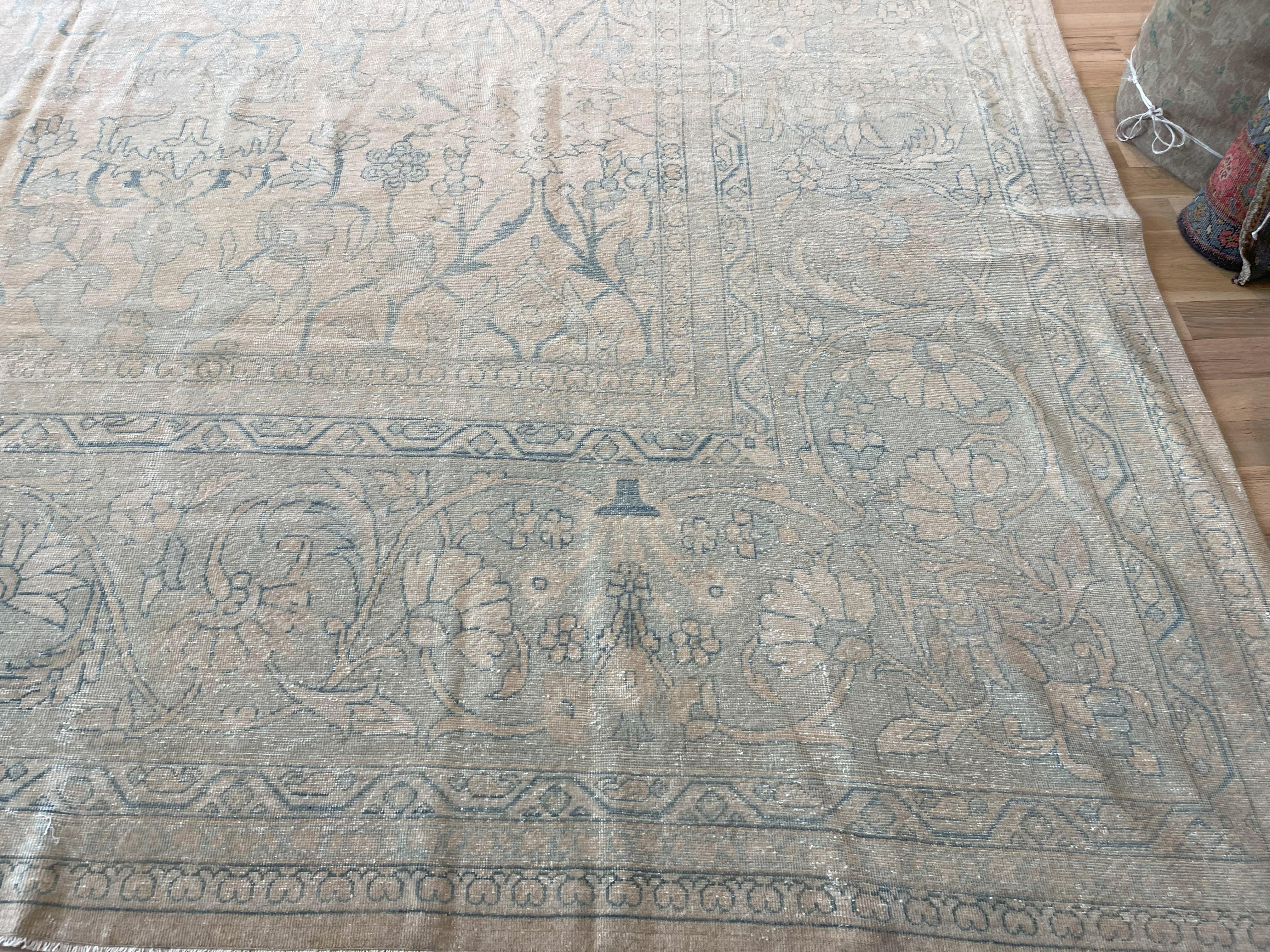 All-Over Design Semi-Antiker Persischer Mahal Teppich im Angebot 2