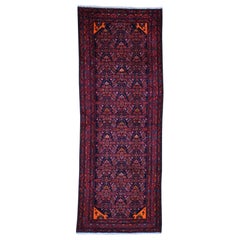 Semi Antique Persian Malayer Wide Runner Pure Wool Mint Condition Hand Knotted