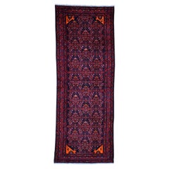 Semi Antique Persian Malayer Wide Runner Pure Wool Mint Condition Hand-Knotted O