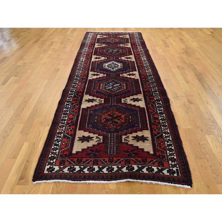 Semi Antique Persian Northeast Exc Condition Pure Wool Wide Runner ...