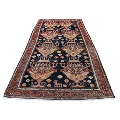 Semi Antique Persian Northeast with Deers Exc Condition Pure Wool Wide Runner