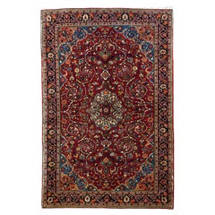 Antiker persischer Sarouk-Teppich aus Sarouk