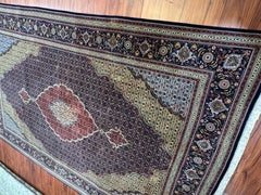 Semi-Antique Persian Tabriz Mahi Rug