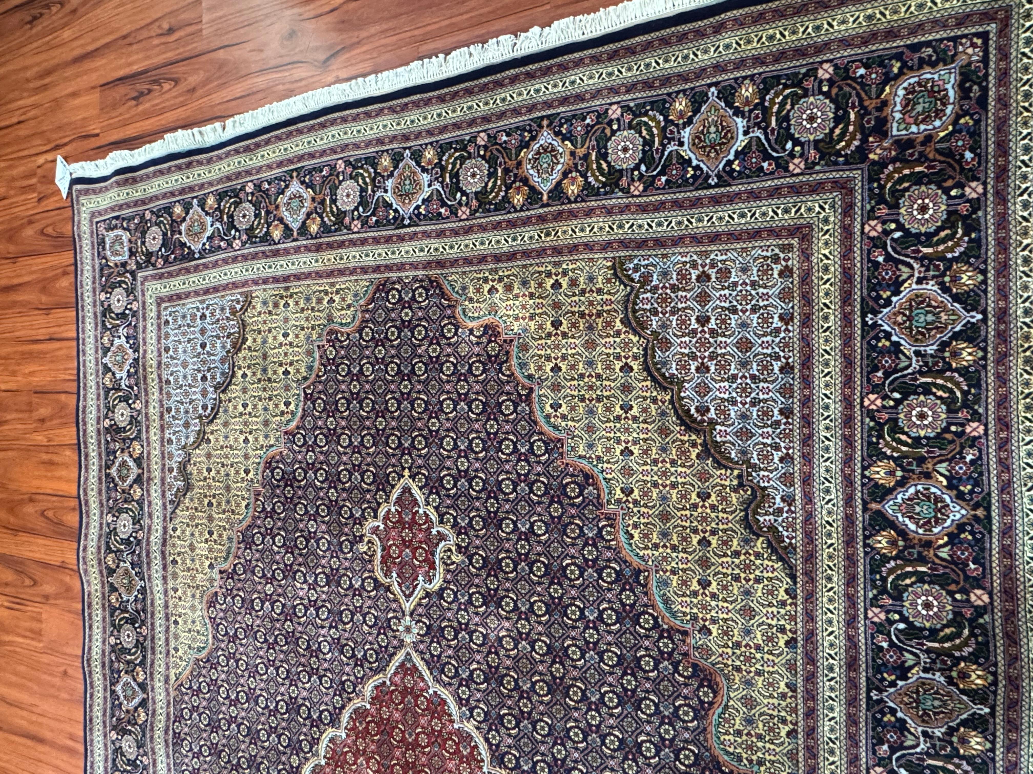 Tapis persan semi-ancien Tabriz Mahi Excellent état - En vente à Gainesville, VA