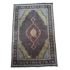 Tappeto persiano Tabriz Mahi semi antico