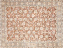 Semi Antique Persian Tabriz Rug - 10'8" x 12'10"