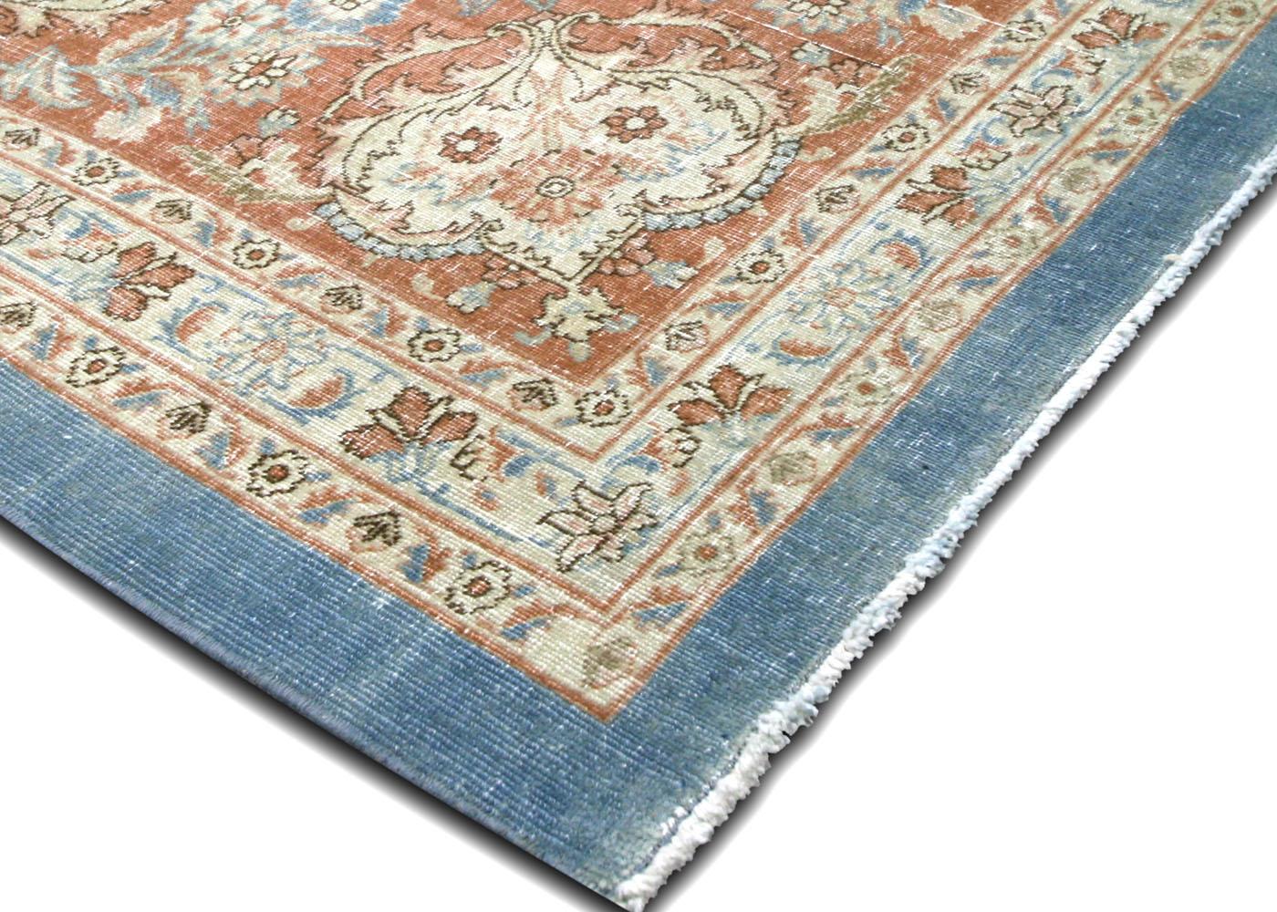 Perse Tapis persan Tabriz semi-ancien - 12'8
