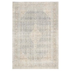 Semi Antique Persian Tabriz Rug - 6'10" x 9'11"