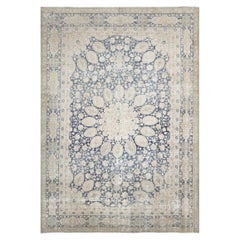 Semi Antique Persian Tabriz Rug - 7'10" x 11'3"