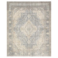 Semi Antique Persian Tabriz Rug - 8'10" x 10'11"