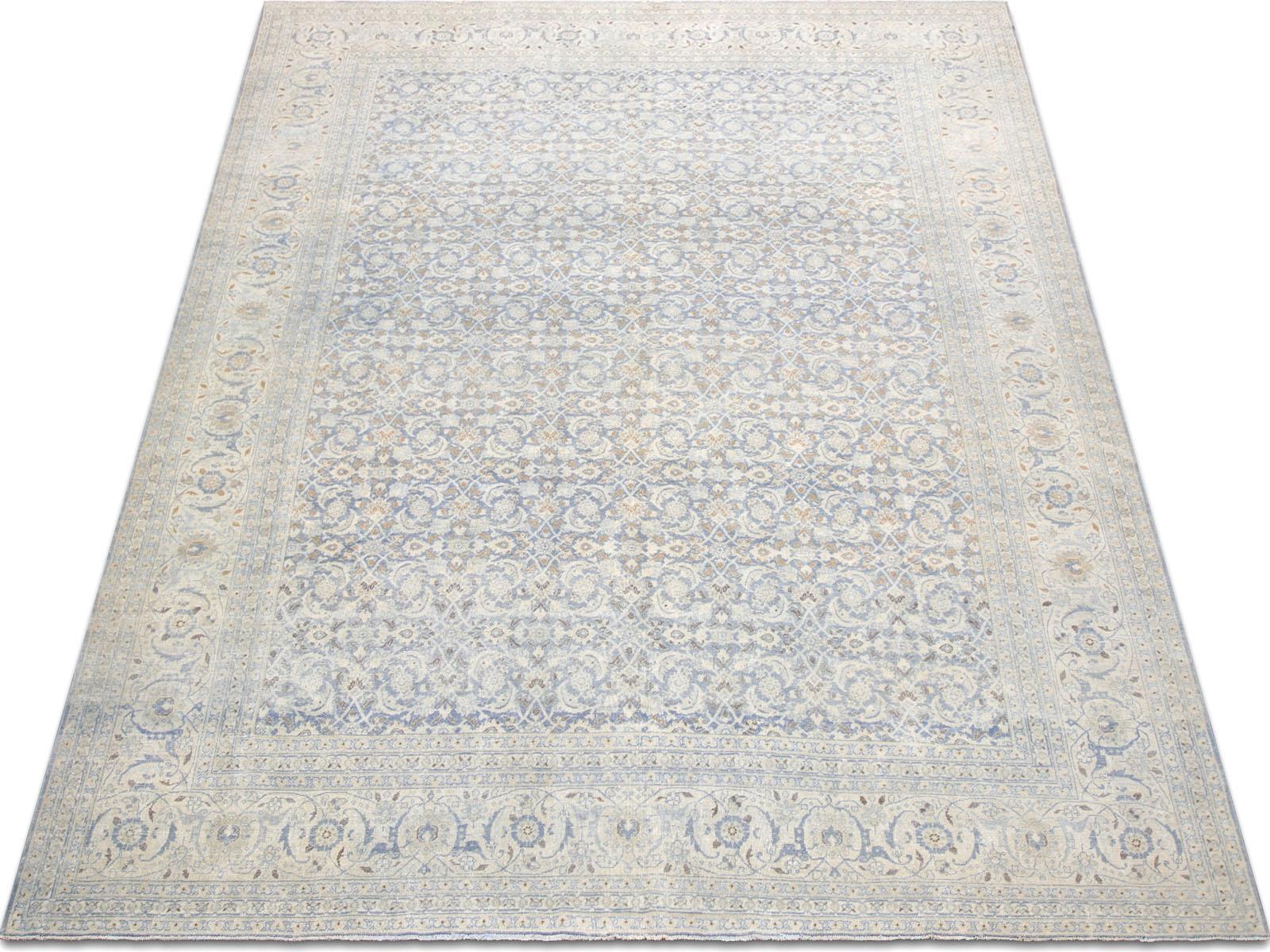 Lana Semi Antique Persian Tabriz Rug - 9'10