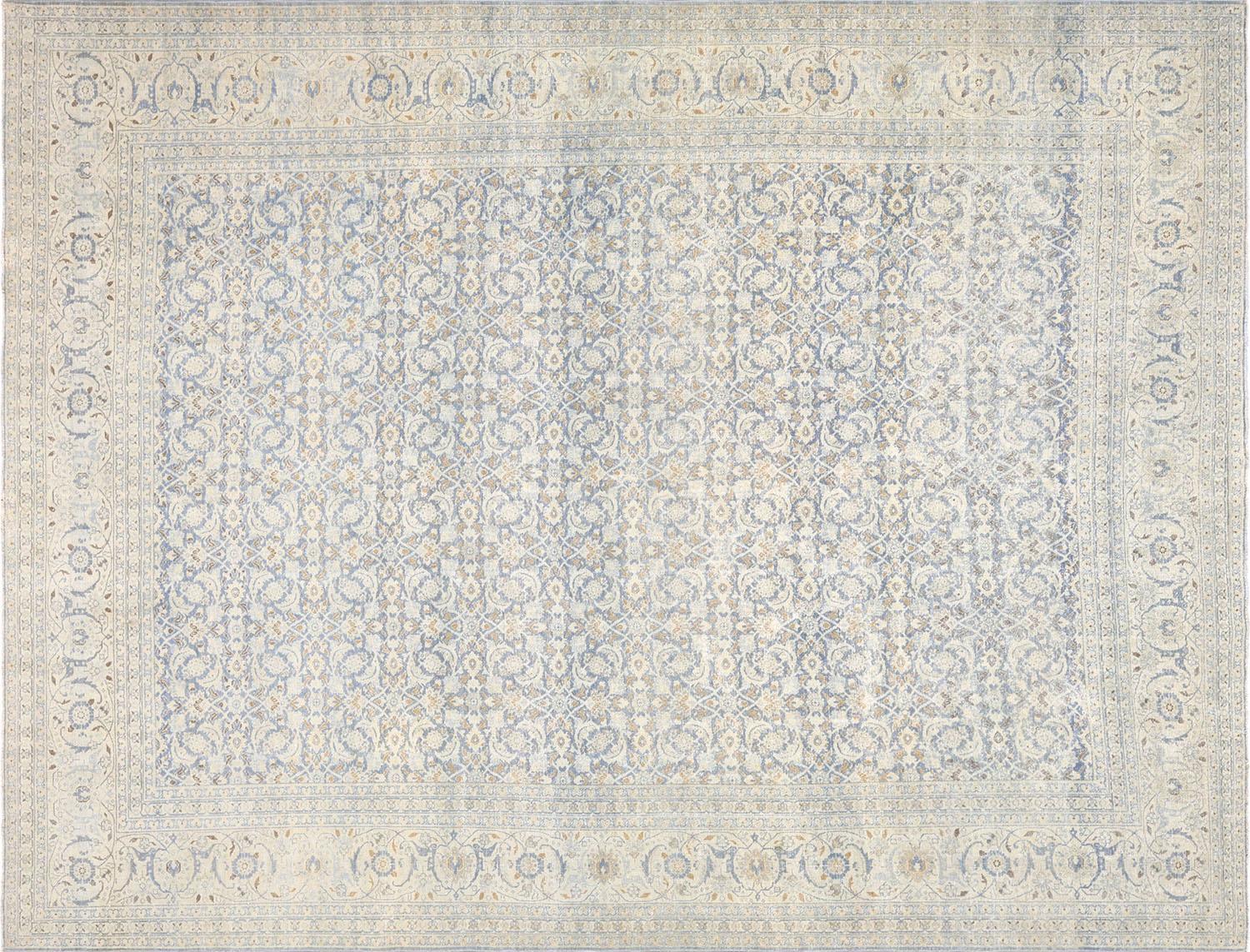 Semi Antique Persian Tabriz Rug - 9'10