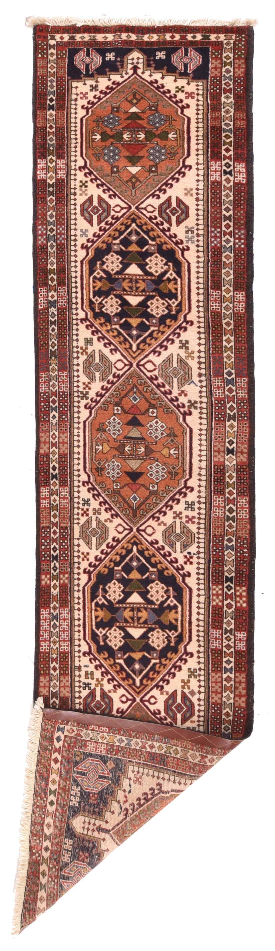 Hand-Knotted Persian Yalameh Long Rug For Sale