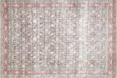 Semi Antique Persian Yazd Rug - 7'5" x 10'10"