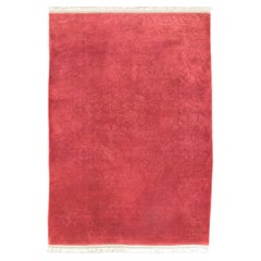 Semi-Vintage Red Nichols Chinese Carpet, c. 1940