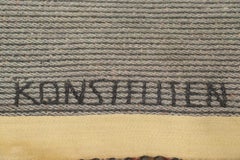 Tappeto semi-antico a pelo svedese di Konstfliten-Bohusslöjd