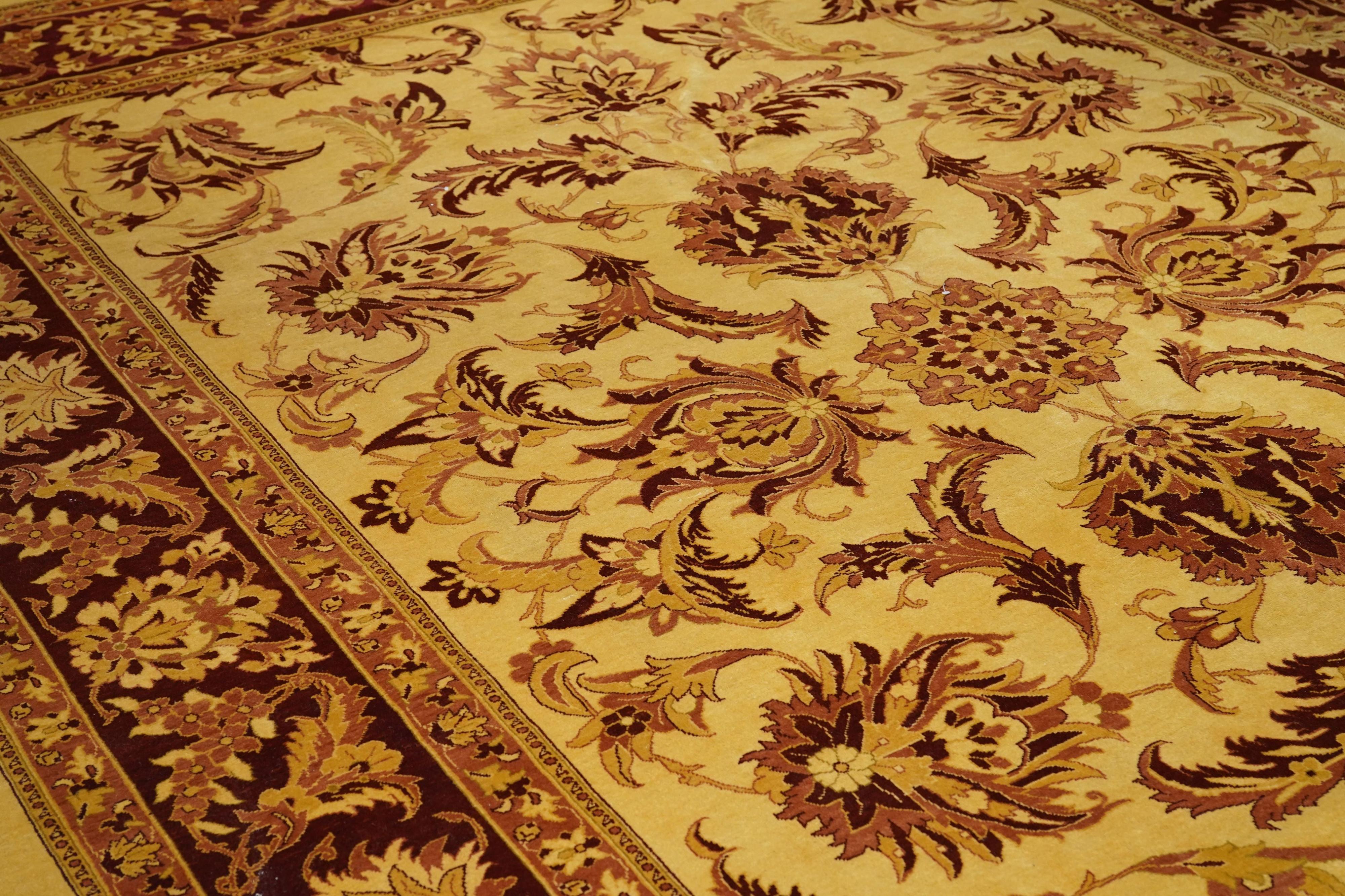 Wool Tabriz Rug 9'11'' x 13'7'' For Sale