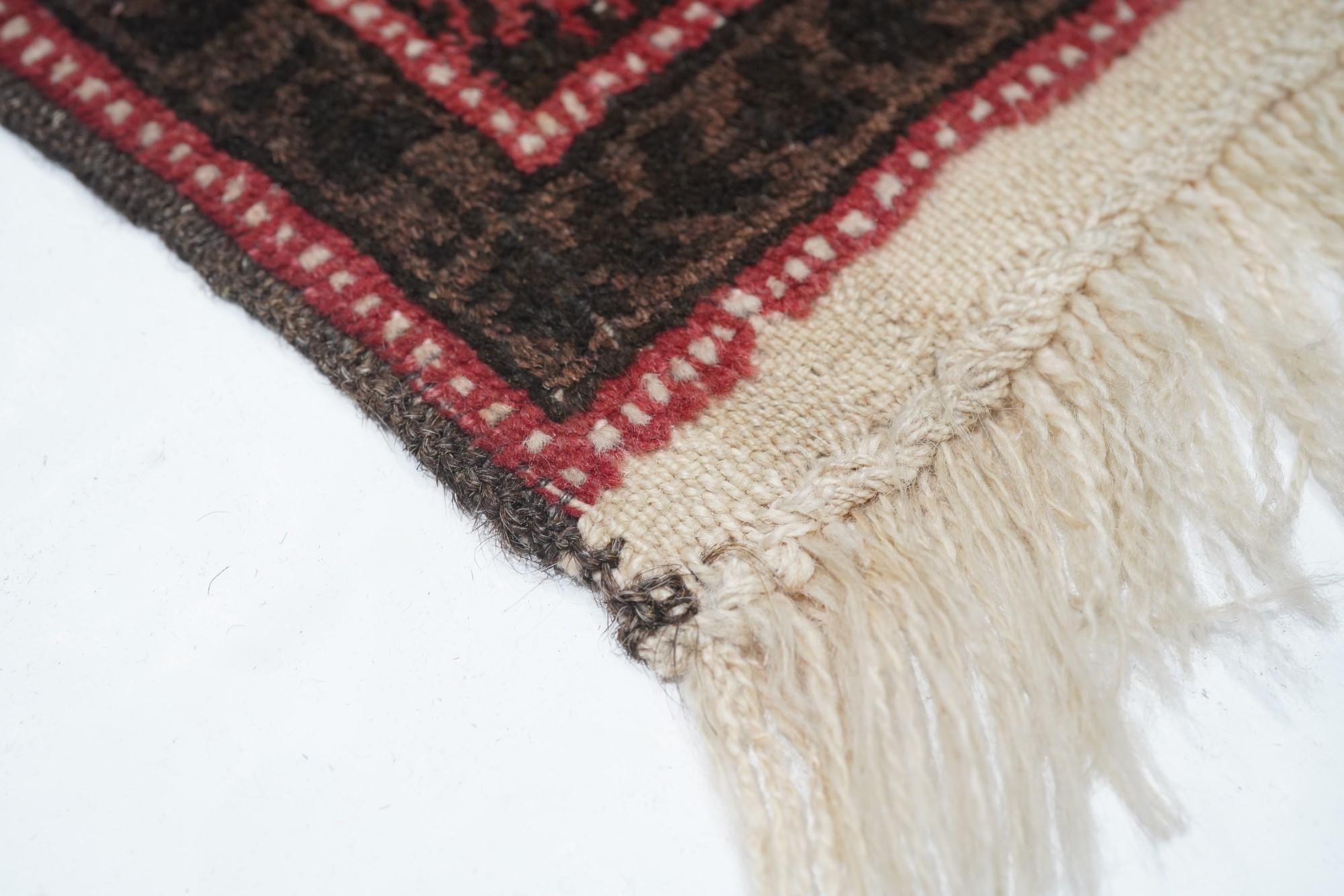 Semi antiker afghanischer Stammeskunst-Teppich 2''9'''' x 5''0'''' (Asiatisch) im Angebot