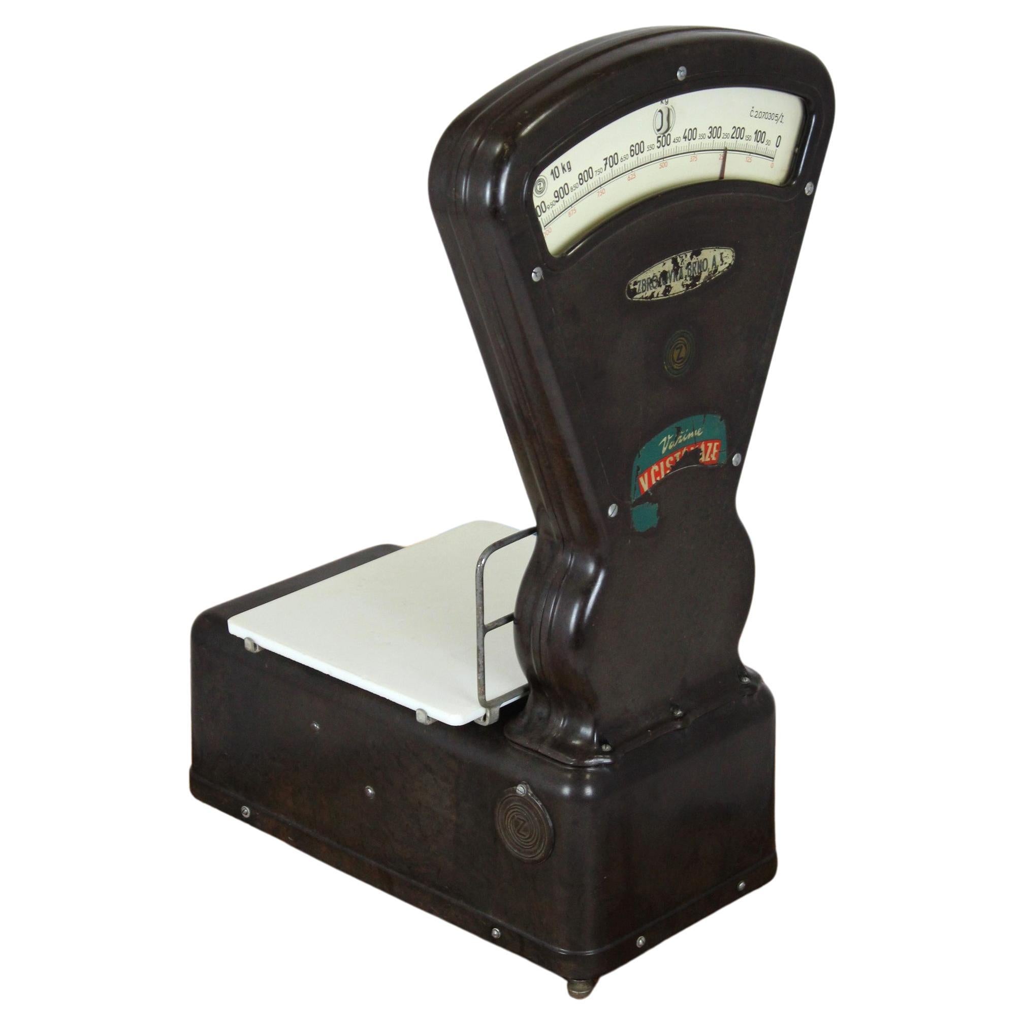 Semi-Automatic Large Bakelite Grocery Scale, Czech Republic, 1930s