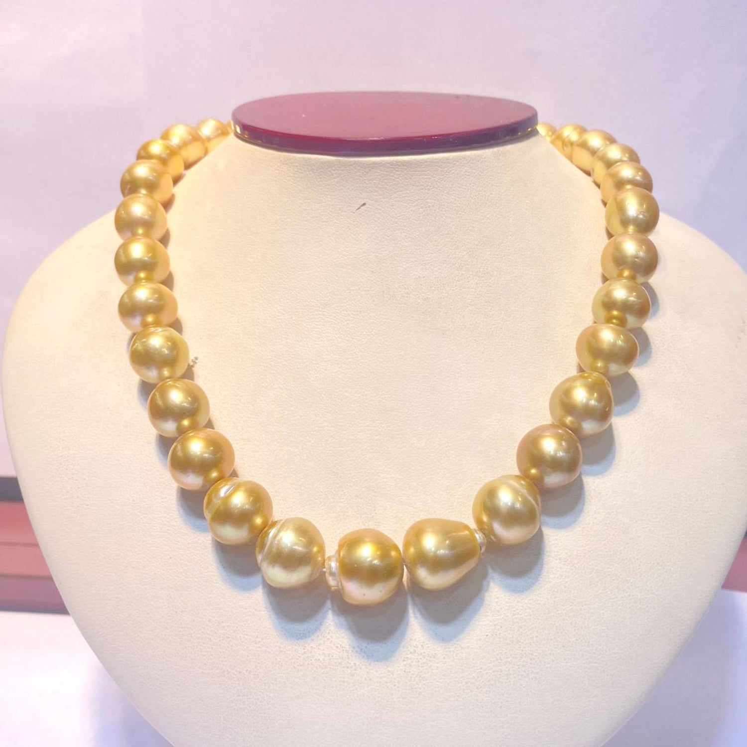 12-14mm south sea baroque multicolor pearl necklace 18inch 