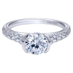 Semi Bezel Diamond Engagement Mounting