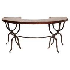 Vintage Semi-Circle Hunt Table for Wine Tasting, USA, 1940