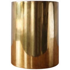 Semi Circular Brass Lamp, France, 1960s