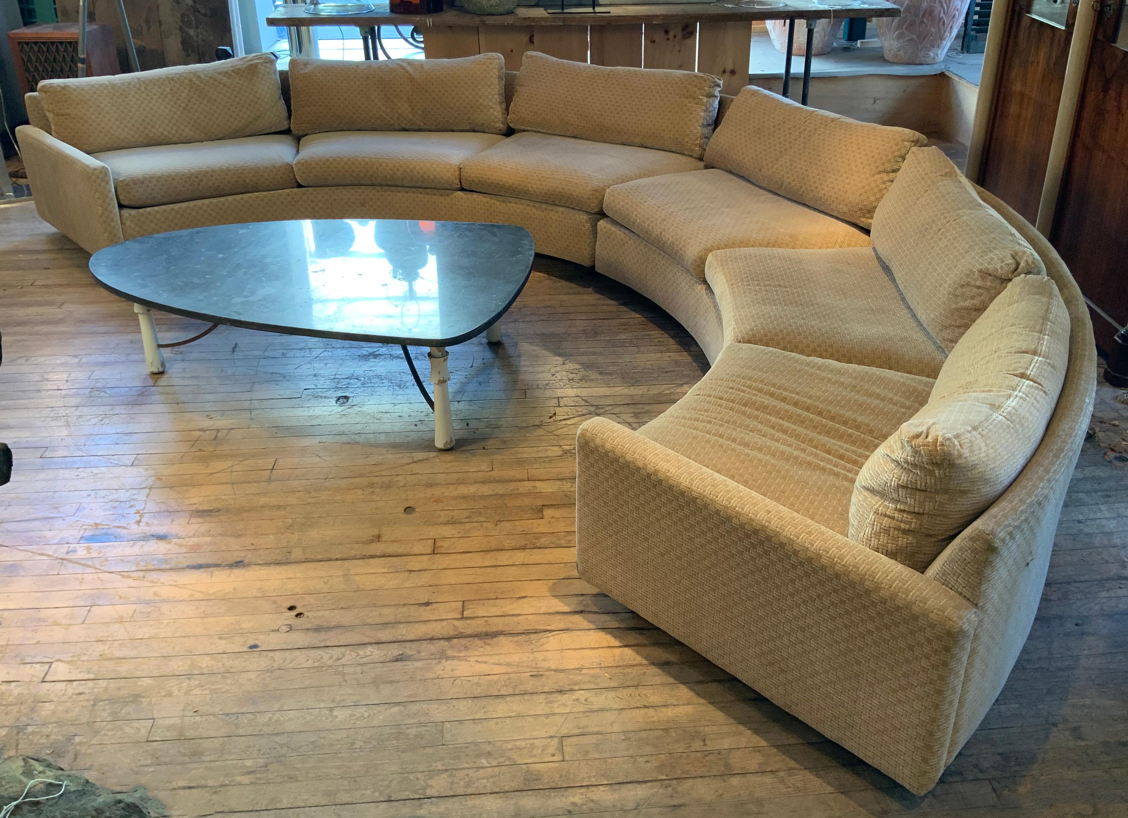semicircular sofa