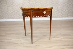 Semi-Circular Mahogany Wall Table From the Early 20th Century