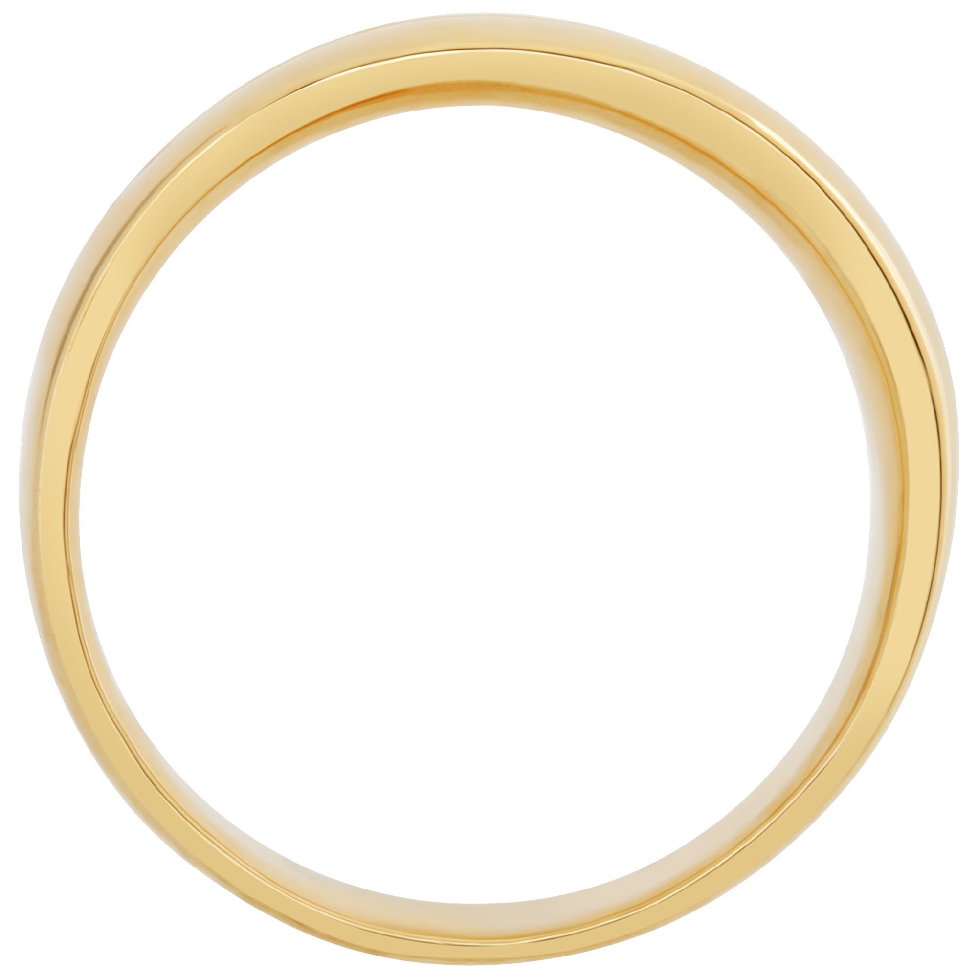 Men's Semi Diamond Eternity Band and Ring in 14k yellow gold. 0.50 carats in channel  For Sale