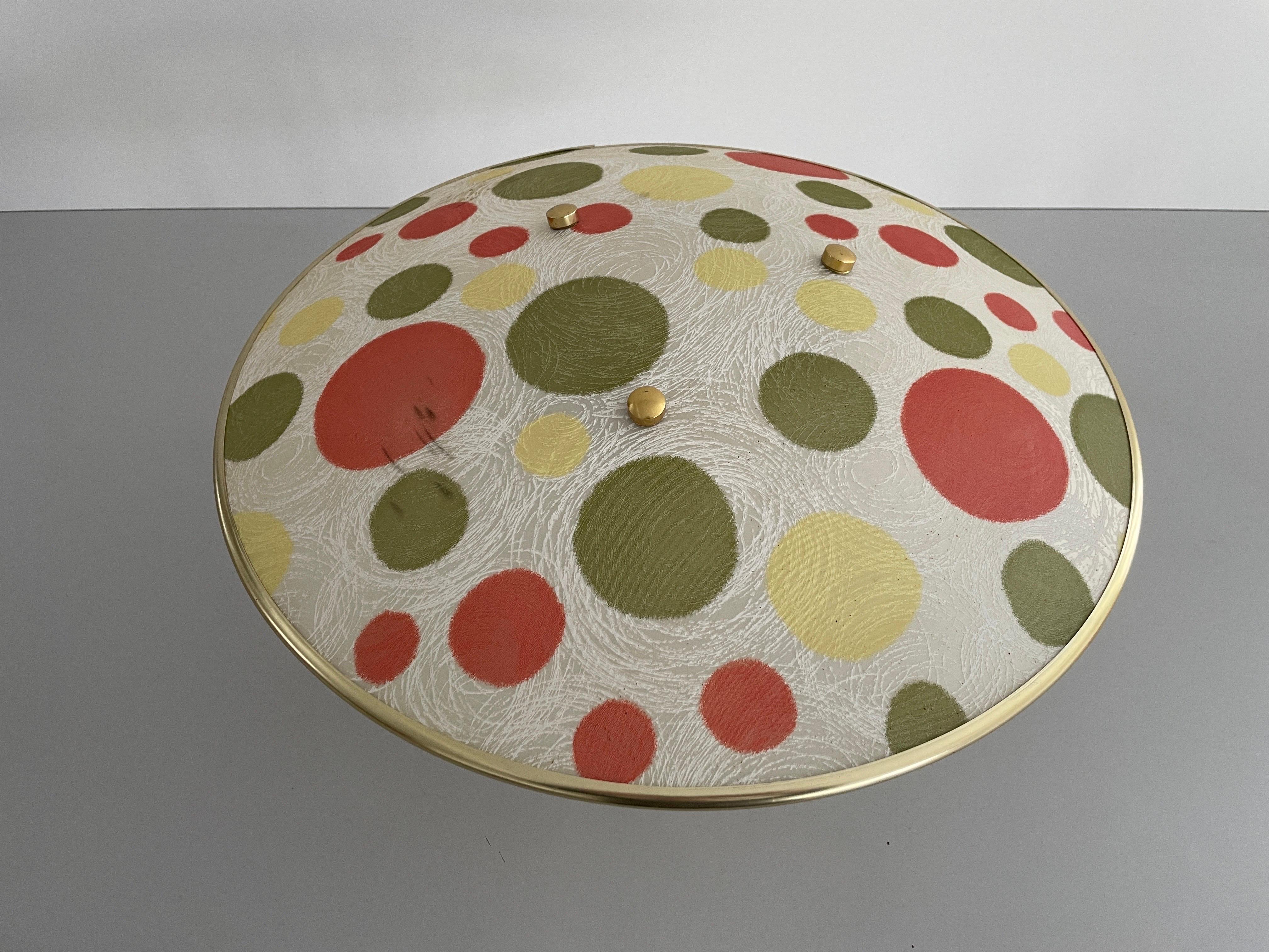 Metà XX secolo Lampada da soffitto a semi-incasso di Erco, anni '50, Germania in vendita