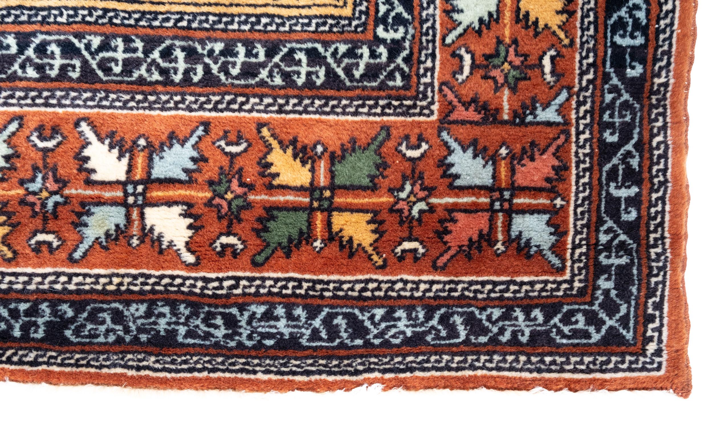 This is a Central Anatolian Semi-old Carpet from the Konya region with a rare and beautiful color composition.

This highly collectible carpet has wonderful special colors and textures that are typical of central Anatolia in good condition. It is a