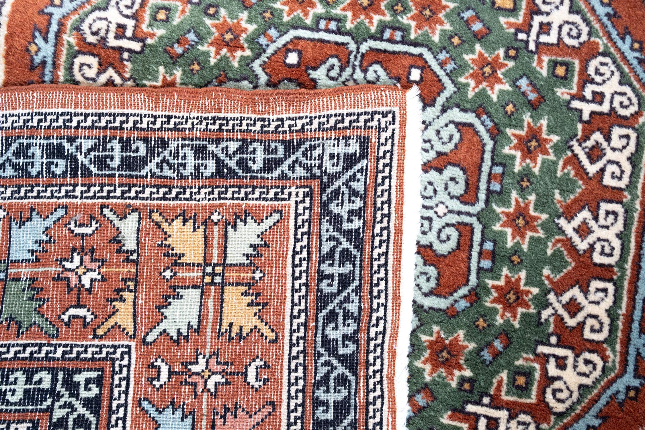 Oushak Semi Old Village Rug Wool Hand Knotted Konya Central Anatolian Turkish Carpet