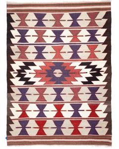 Semi Old Vintage Handwoven Wool Mut Kilim Central Anatolian Rug Turkish Carpet