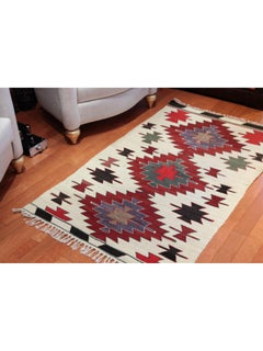 Semi Old Vintage Handwoven Wool Mut Kilim Central Anatolian Rug Turkish Carpet