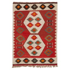 Semi Old Vintage Handwoven Wool Mut Kilim Central Anatolian Rug Turkish Carpet Semi Old Vintage Handwoven Wool Mut Kilim Central Anatolian Rug Turkish Carpet