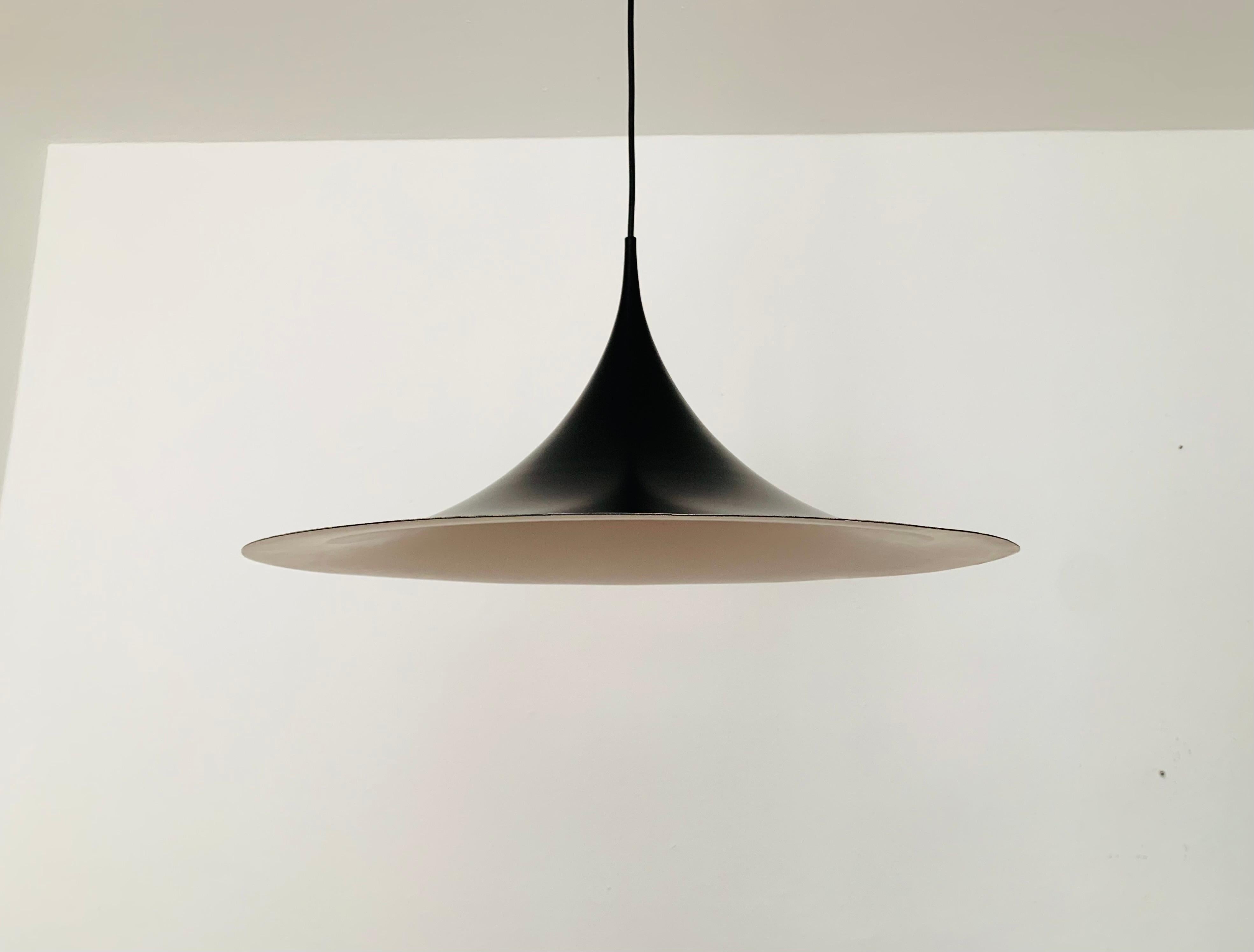 Scandinavian Modern Semi pendant lamp by Bonderup and Thorup for Fog and Morup