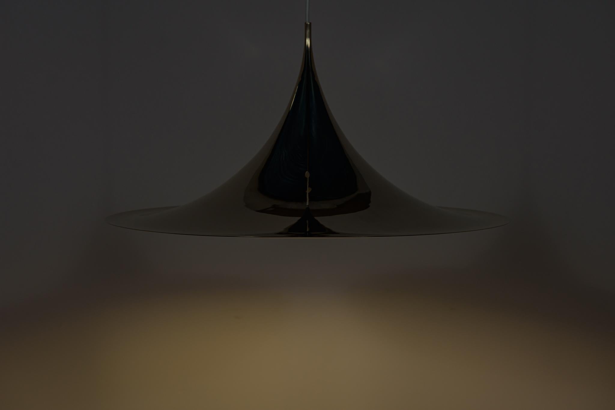 Métal Lampe semi-pendante de Claus Bonderup & Torsten Thorup pour Fog & Mørup, années 1960 en vente