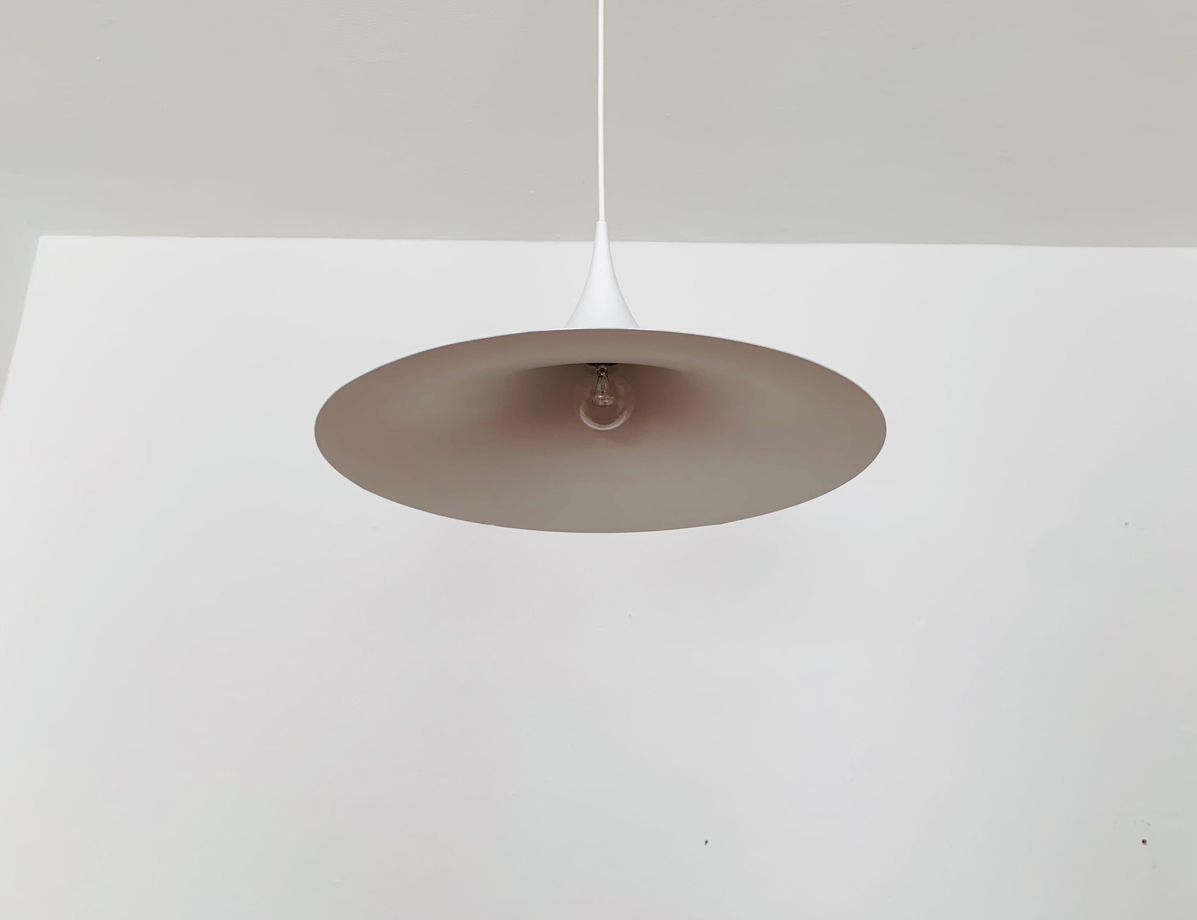 Mid-20th Century Semi Pendant Lamp by Lyfa For Sale