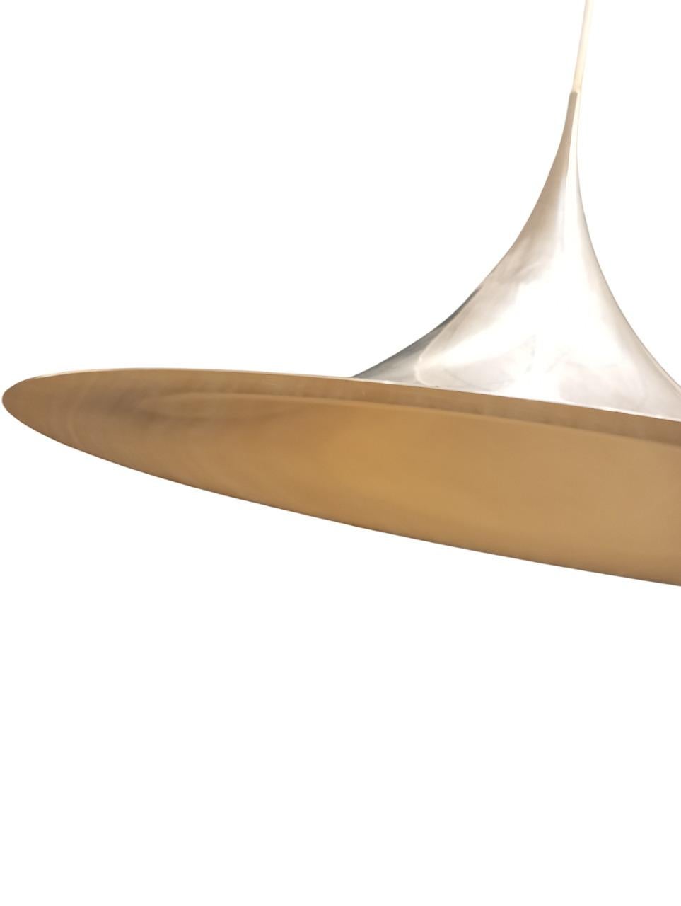 Acciaio Semi pendant lamp di Claus Bonderup e Torsten Thorup per Fog & Morup, 1970 in vendita