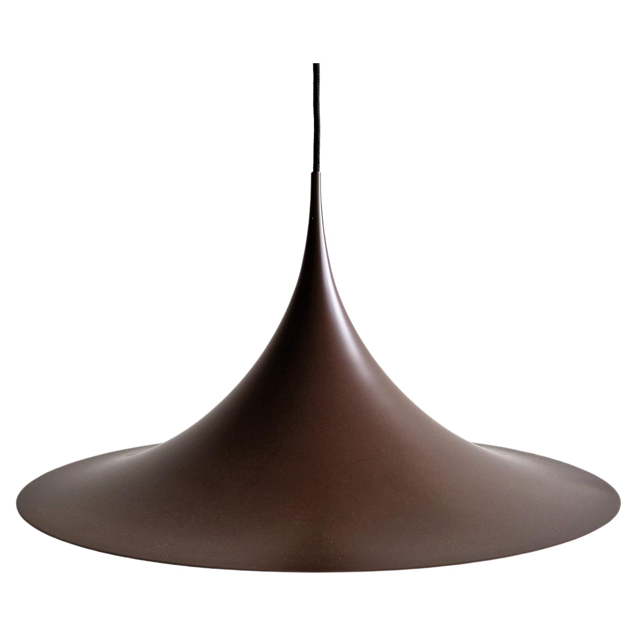 Semi Pendant Lamp in Brown by Claus Bonderup & Torsten Thorup for F&M, Denmark