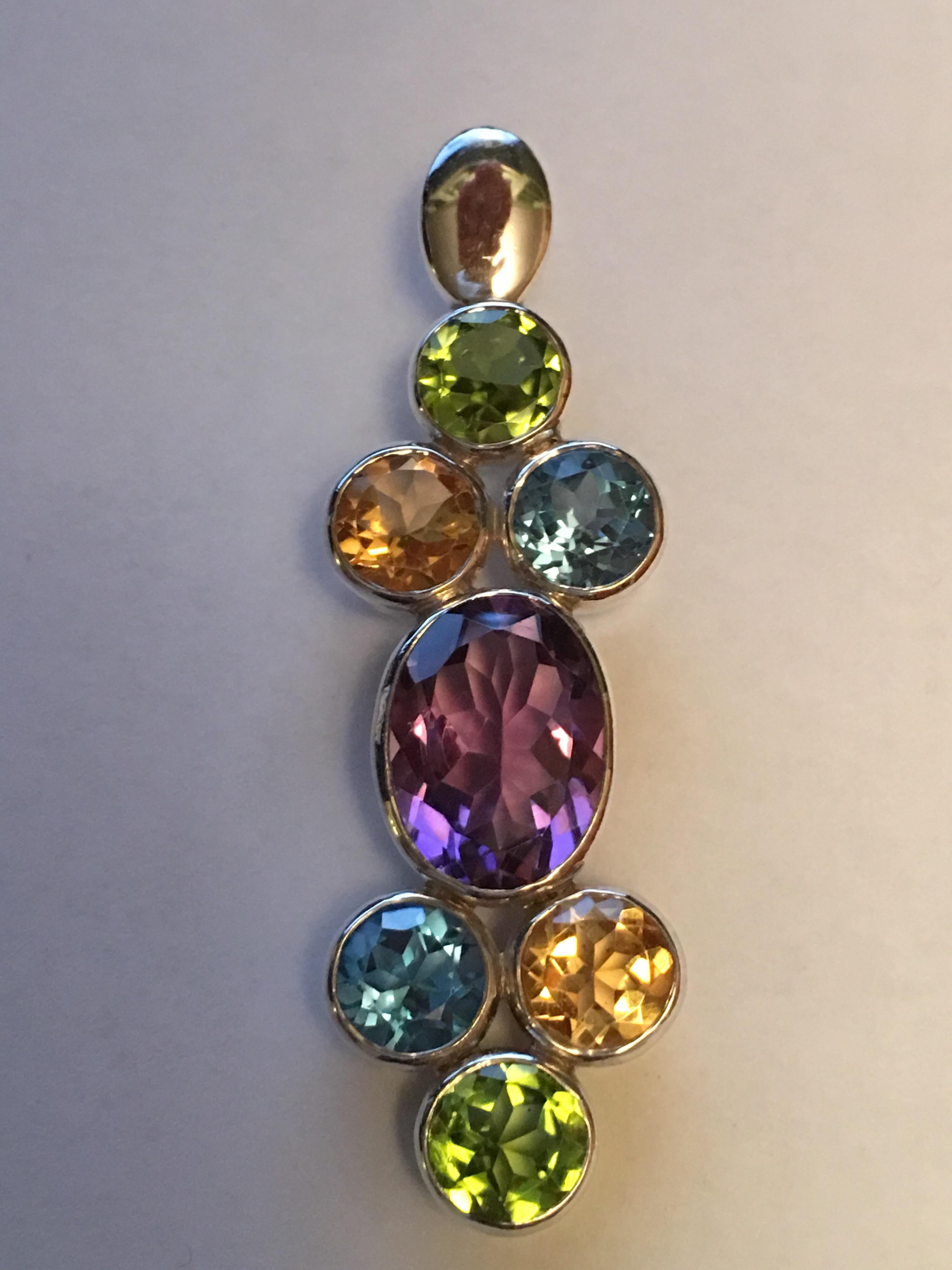 semi precious stones pendants